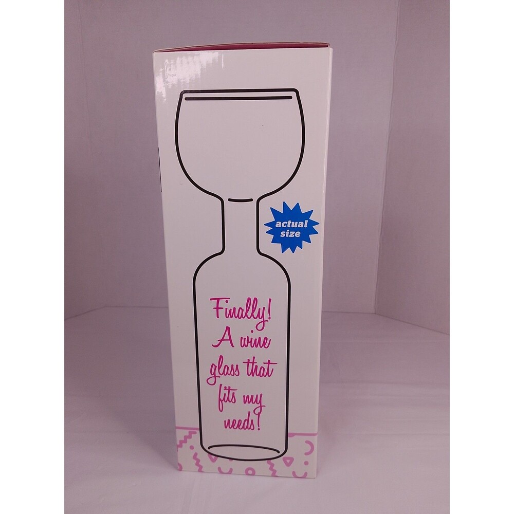 BigMouth Inc The Original Wine Bottle Glass 750ml Gag Gift Novelty New Open Box - Picture 2 of 6